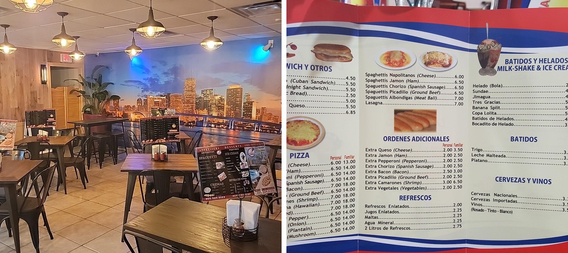 Las Cubanitas Menu